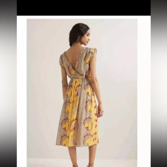 New Anthropologie Let Me Be Beaded Midi Maxi Dress $268 XS - Picture 3 of 7